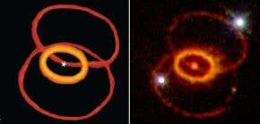 Deadly stellar dance explains supernova shape