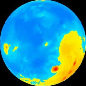 Did a giant impact create the two faces of Mars?