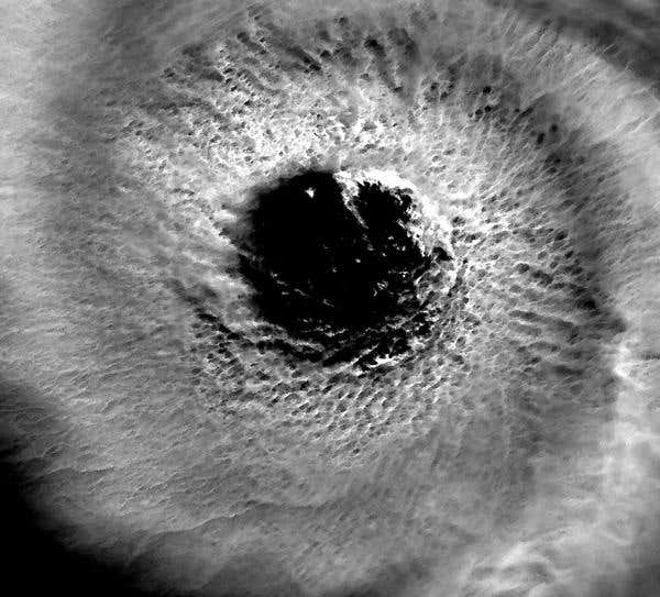 This high resolution satellite image of the eye of Hurricane Ivan is from NASA's Moderate Resolution Imaging Spectroradiometer (MODIS), taken at 1850 GMT on 15 September 2004