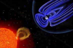 Earth's magnetic field grew strong at a young age