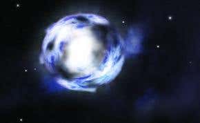 Star's odd double explosion hints at antimatter trigger