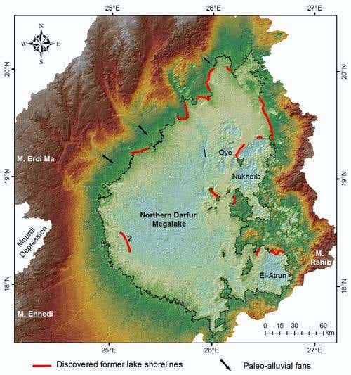 At its peak, the ancient mega-lake covered 30,750 square kilometres