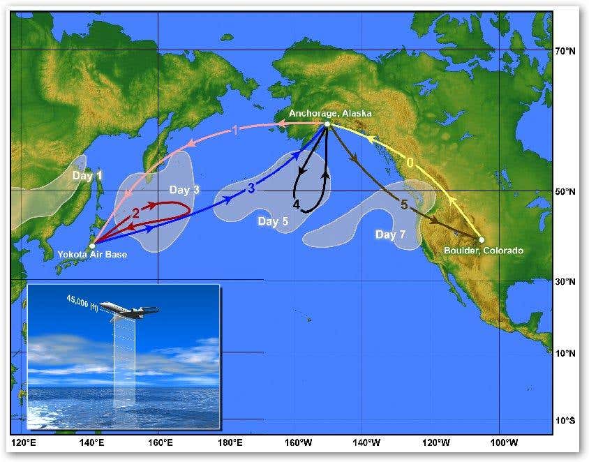 High-altitude jet will track Asian dust plumes