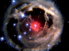 Cannibal star: first sighting of a celestial glutton