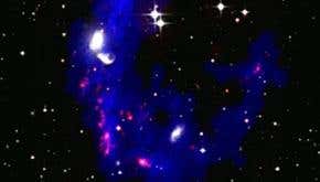 Galaxy collision reveals missing matter