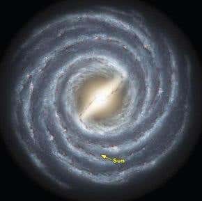 Core of the galaxy catapults stars our way
