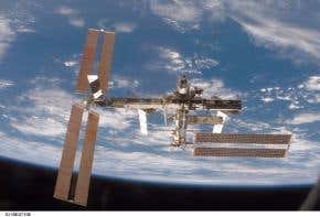 Meteorite damage found on space station