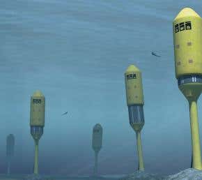 Power-generating buoys shelter in the deep