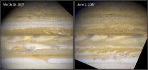 Jupiter changes its stripes