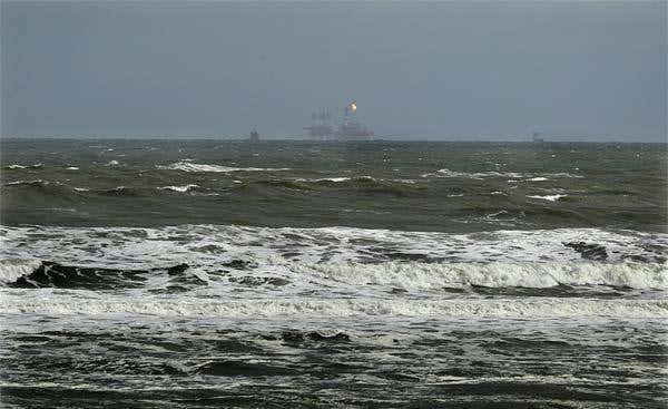 Sakhalin Energy is completing the construction of two platforms in the western grey whales' feeding ground off the coast of Sakhalin island