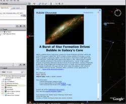 Celestial add-on points Google Earth at the stars