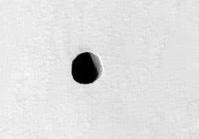 Strange Martian feature not a 'bottomless' cave after all