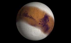Tilting poles explain Martian ice cover