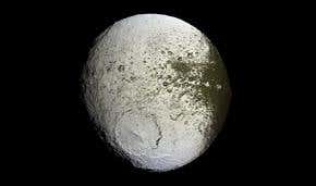 Sun to blame for mysterious blemishes on Saturn moon