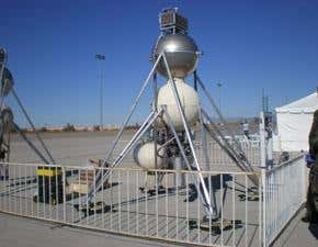 Mock lunar lander contest ends with a bang