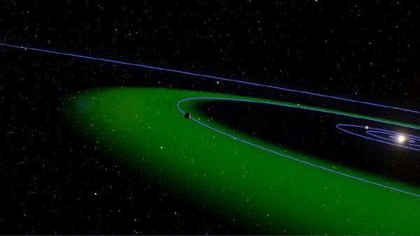 The new planet is in the habitable zone (green) of its parent star, a domain where the temperature is right for liquid water to exist (Illustration: NASA/JPL-Caltech)