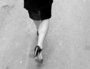 Misleading message in a woman's walk