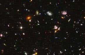 The void: Imprint of another universe?