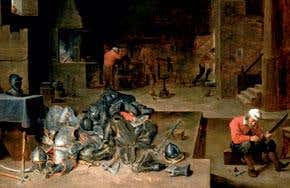 3D scan reveals 'borrowed' painting