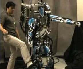 Flexible-jointed robot is no pushover