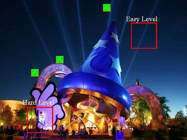 Eye-tracking game hides baddies in plain view