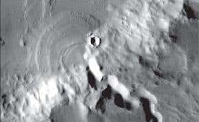 Martian crater records aftermath of Amazon-like flood