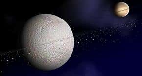 Saturn satellite reveals first moon rings