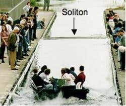 In 1995, researchers reproduced the soliton wave first discovered by John Scott Russell in 1834 in the Union Canal