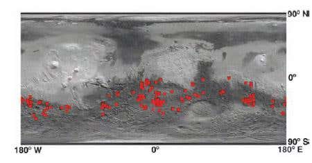 Chloride salt deposits have been found in 200 places in Mars's southern hemisphere. Many are thought to have formed by the evaporation of surface or ground water. But a fair number are found in or near craters, suggesting impacts may have heated soil rich in ice or liquid water, creating a hydrothermal environment where water could have evaporated to form the deposits