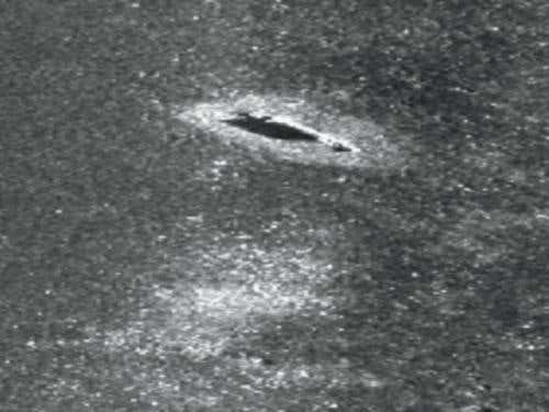 An object thought to be a cannon from a British ship sunk during the American Revolution was also discovered