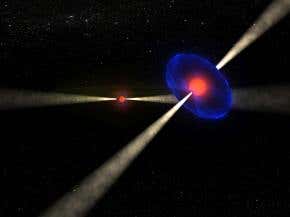 Pulsar's wobble provides new Einstein test