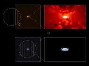 Black holes dine on hot gassy pancakes
