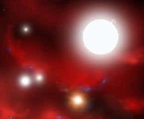 Universe's first stars bulk up in new simulation