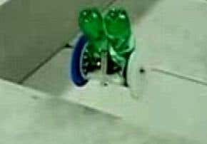 Jumping robot makes light work of stairs