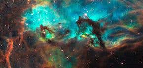 Opalescent stellar nursery imaged by Hubble