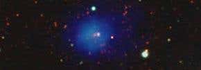 Massive galaxy cluster to shed light on cosmic lumpiness