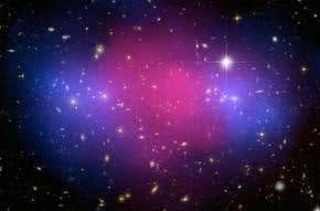 Dark matter and normal matter 'divorce' in cosmic clash