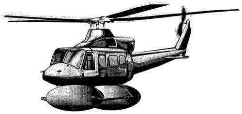 Airbags on the underside of helicopters could help in a crash landing, and keep a craft afloat if it ditches in the sea