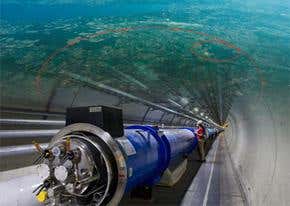Protons make milestone trip through giant collider