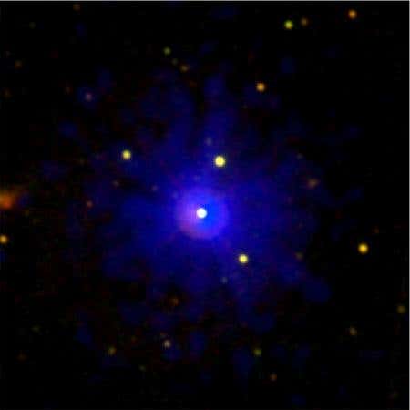 The NASA Swift satellite caught this glimpse of gamma-ray burst 080319B with its ultraviolet and X-ray telescopes 