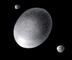 Dwarf planet's body parts litter outer solar system
