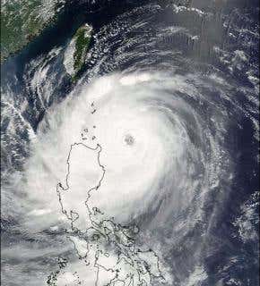 Typhoons bury vast amounts of carbon dioxide at sea