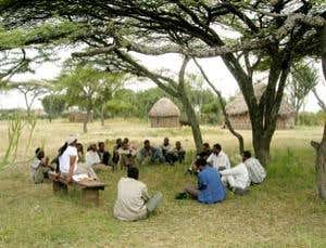 Community members attend a college-run forestry workshop, Ethiopia, July 2006