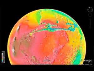 Google Earth provides dizzying 3D views of Mars
