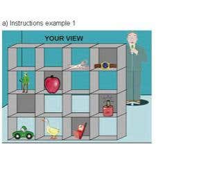 Instructions example: player's view