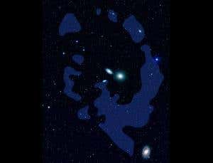 'Primordial' gas ring gives birth to baby galaxies