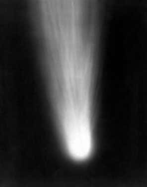 Halley's Comet, the most famous of all the comets, photographed in 1910 