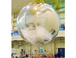 An aluminium-coated balloon that could be used to explore Venus for weeks is being tested at NASA's Jet Propulsion Laboratory