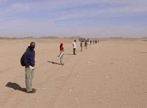 Meteorite hunters 'strike gold' in Sudan