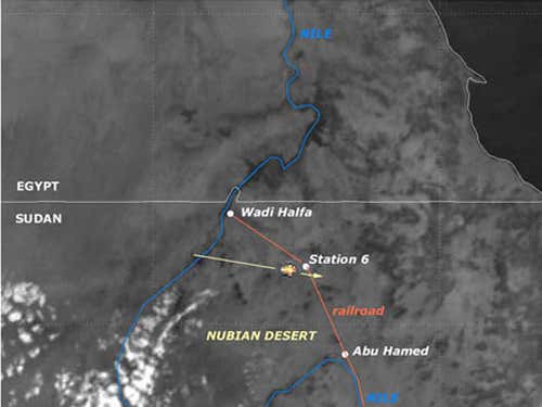 An orbiting weather satellite, Meteosat 8, captured this infrared image of asteroid 2008 TC3 as it exploded over northern Sudan on 7 October 2008